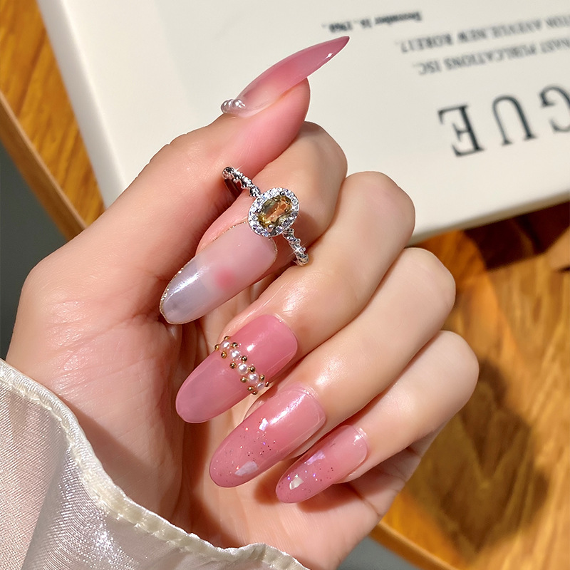 Natural Sterling Silver 925 Sterling Silver Crystal Unique Ring thumbnail 3