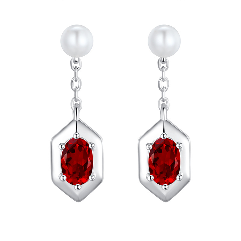 Natural Sterling Silver 925 Sterling Silver Crystal Tassel Unique Drop Earrings thumbnail 10