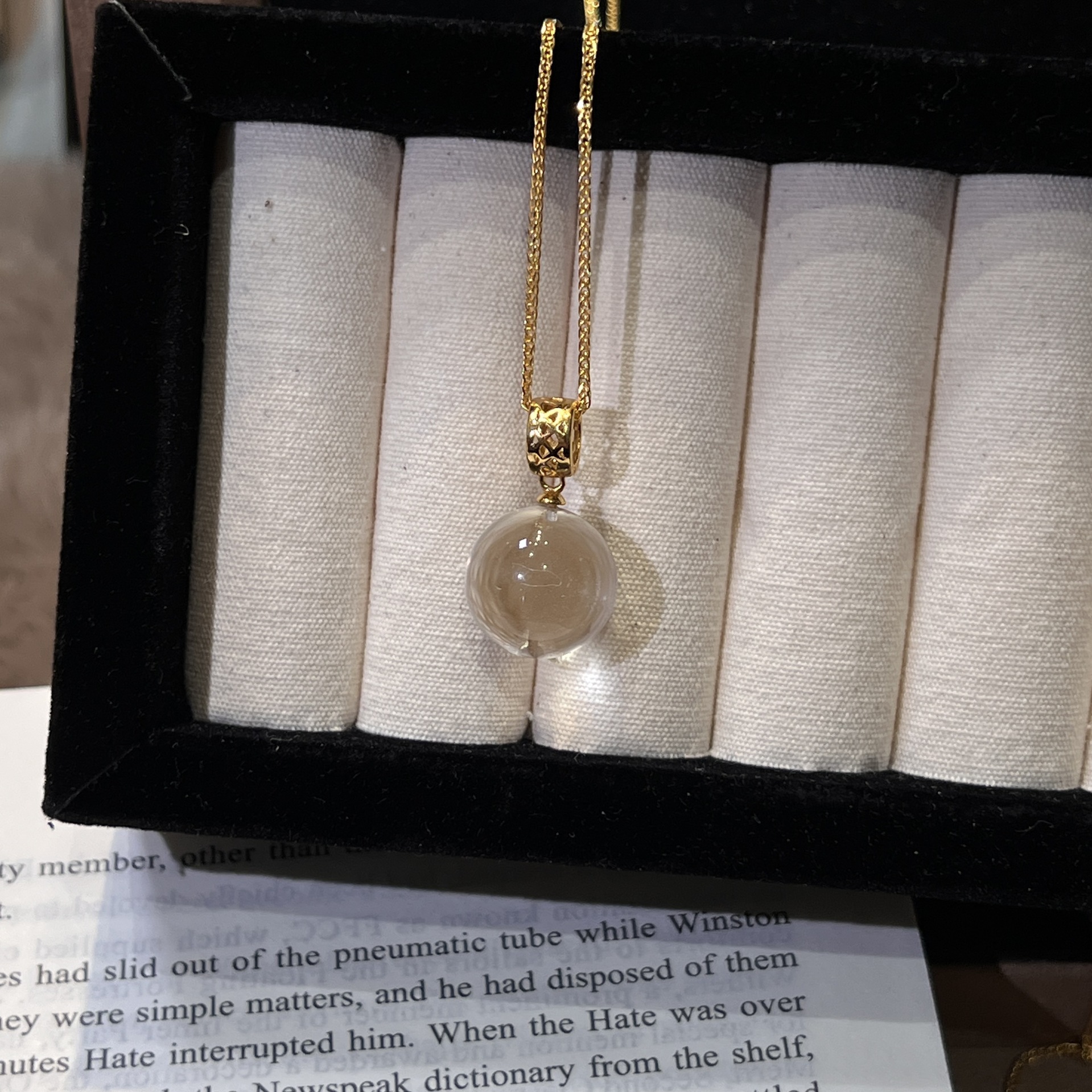 Natural Silver 925 Sterling Silver Clear Quartz Crown Pendant thumbnail 11