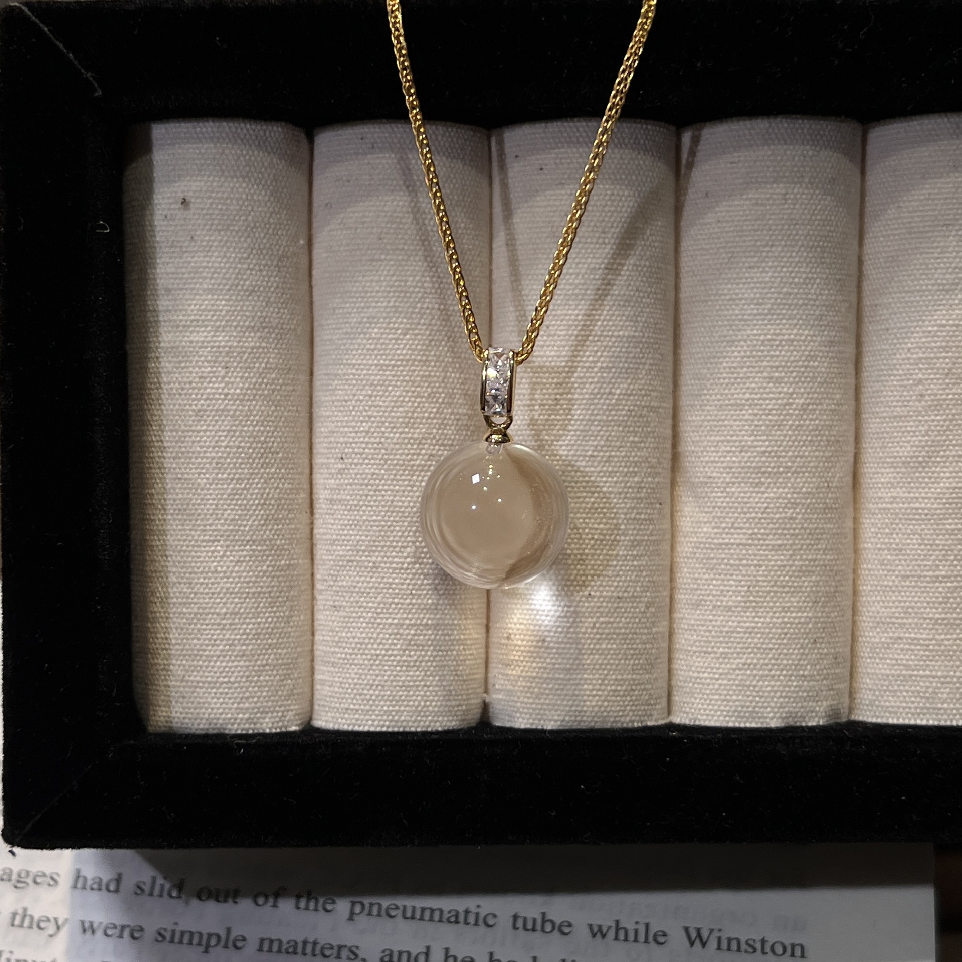 Natural Silver 925 Sterling Silver Clear Quartz Crown Pendant thumbnail 12