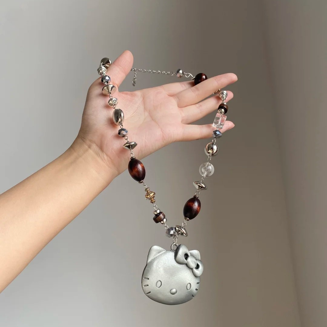 Hello Kitty Crystal Cat Fashion Versatile Pendant