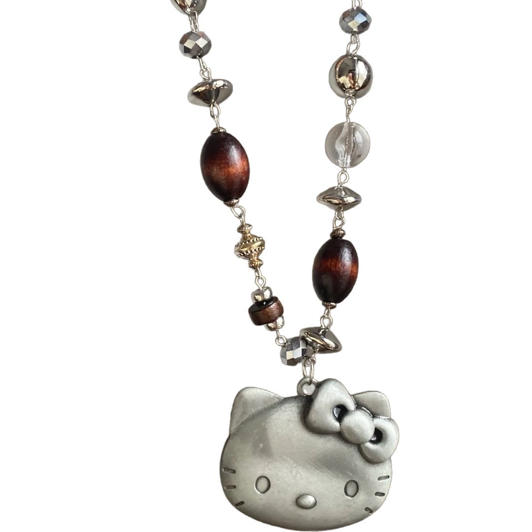 Hello Kitty Crystal Cat Fashion Versatile Pendant thumbnail 5