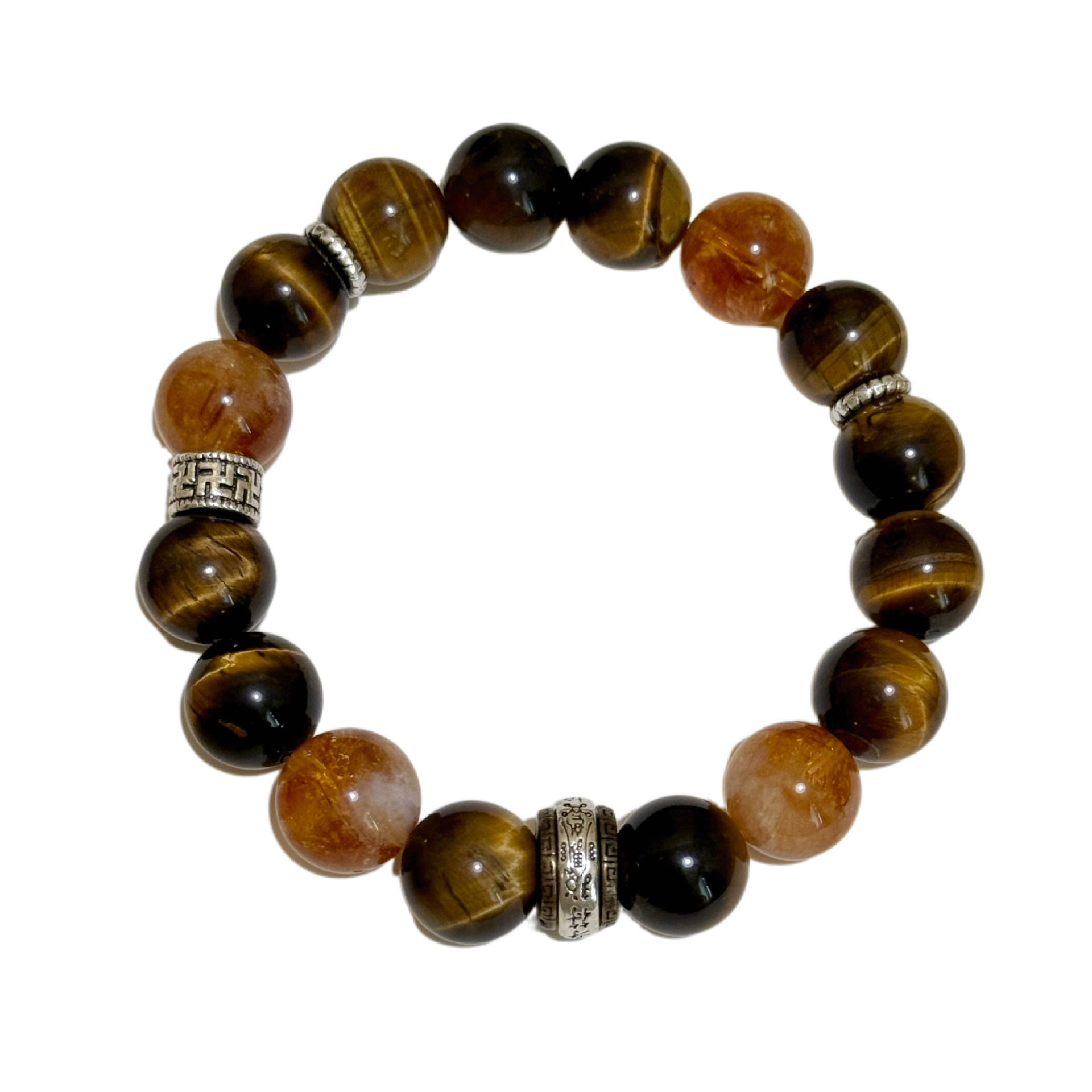 Citrine Tiger Eye Beaded Bracelet thumbnail 5